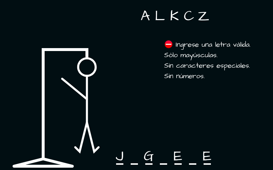 proyecto juego del ahorcado